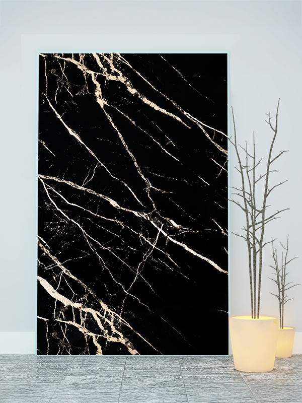 Placă decorativă din PVC - Golden Black