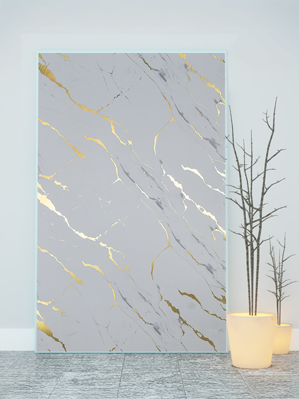 Placă decorativă din PVC - Golden Wave