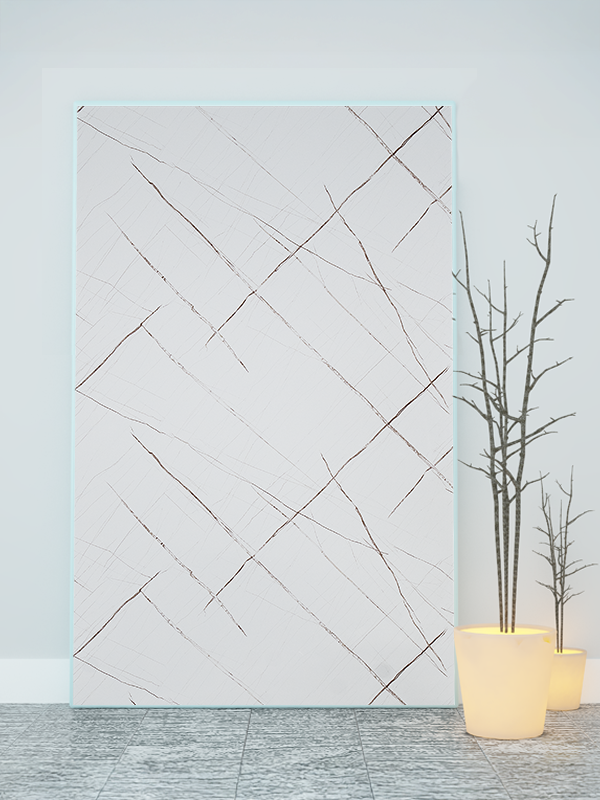 Placă decorativă din PVC - Sahara White