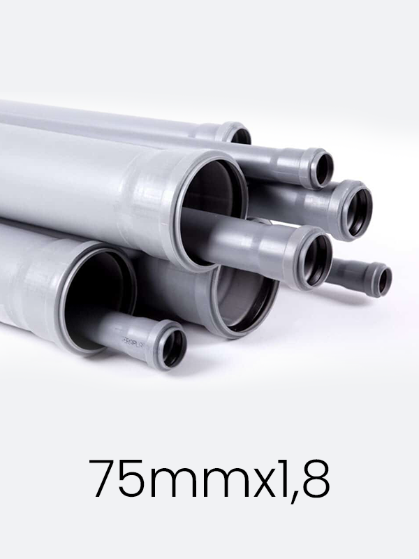 Țeavă PVC 75mm x 1.8